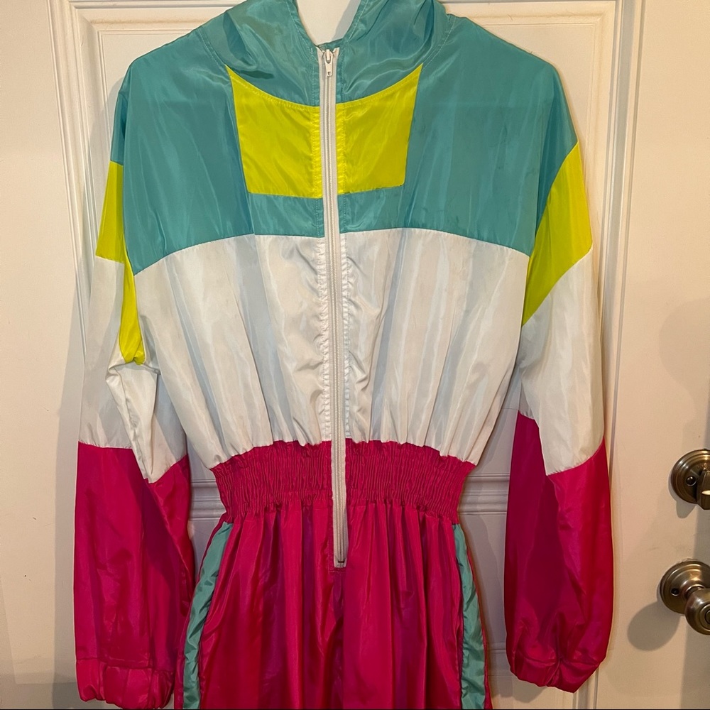 Multicolor Windbreaker Jumpsuit